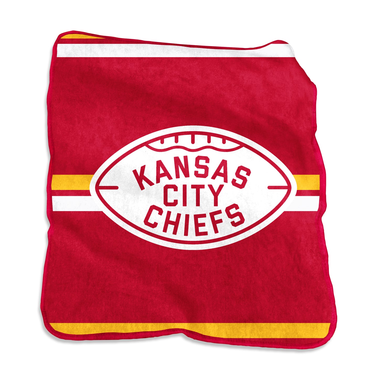 Kansas City Chiefs Stripe Vintage Football Raschel Throw