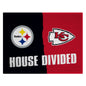 NFL House Divided Mat - Steelers / Chiefs