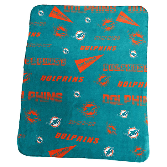 Miami Dolphins Fanatics Classic Fleece Throw