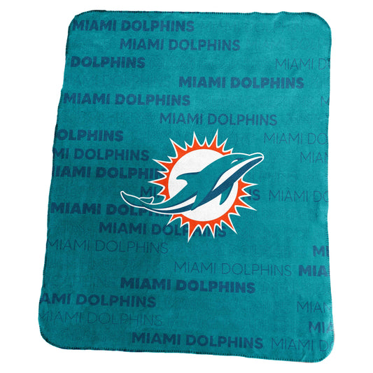 Miami Dolphins Classic Fleece Throw