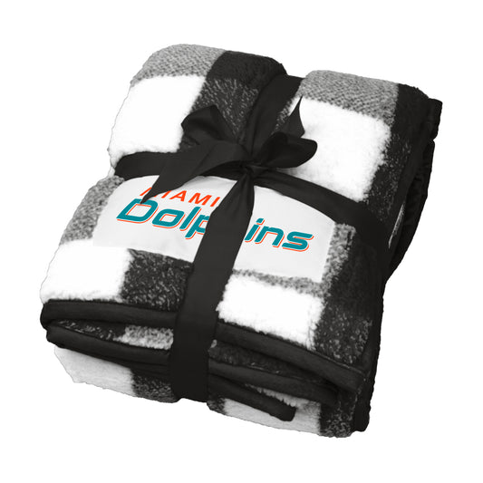 Miami Dolphins Buffalo Check Frosty Fleece