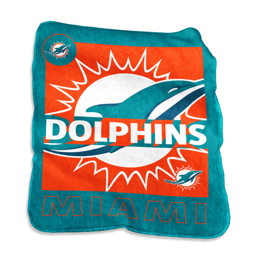 Miami Dolphins Fantics Raschel Throw