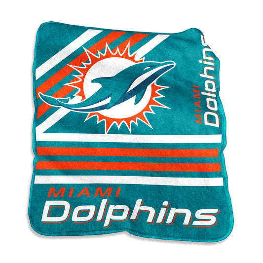 Miami Dolphins Raschel Throw