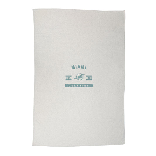 Miami Dolphins Sublimated Sweatshirt Blanket