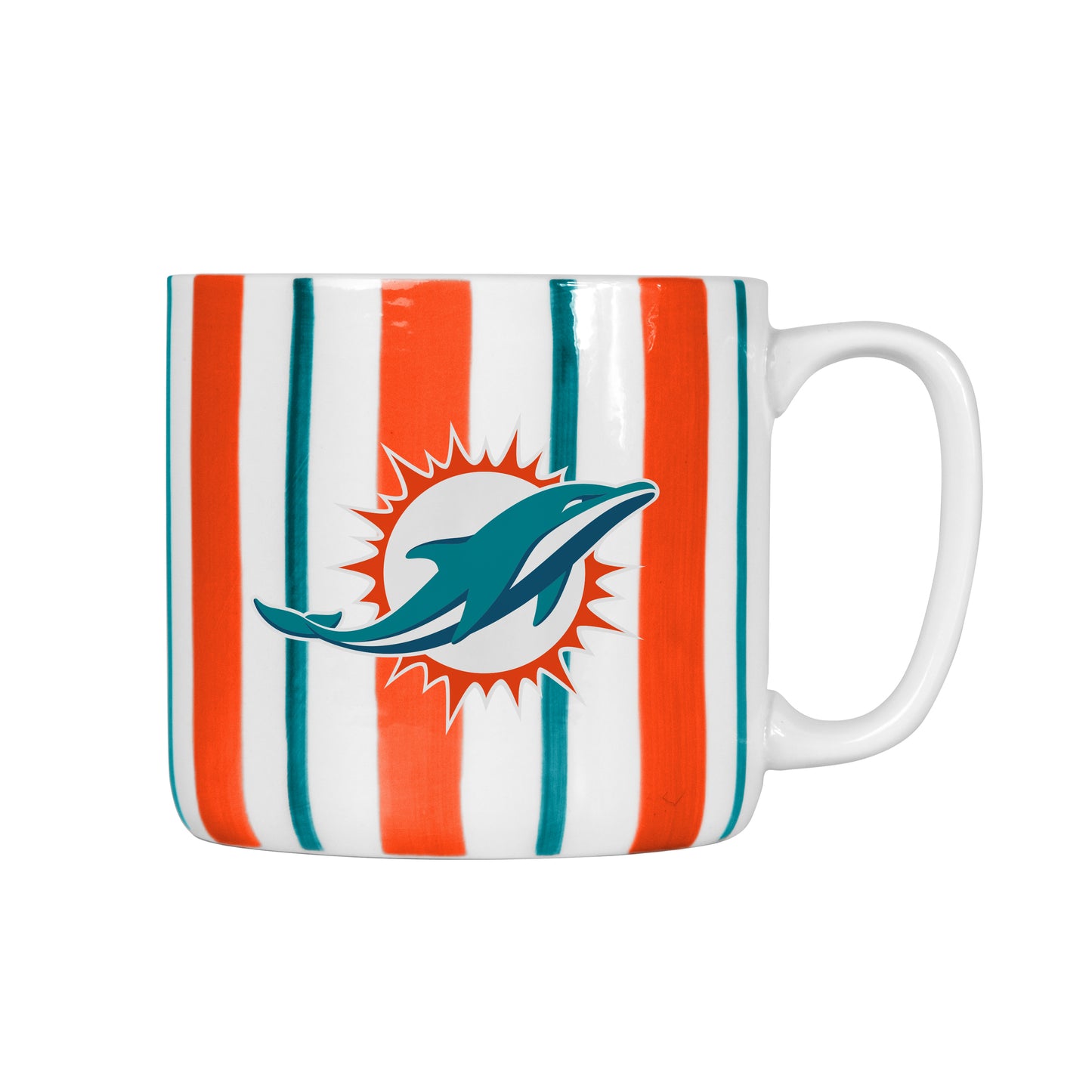 Miami Dolphins 16oz Brushstroke Stripe Mug