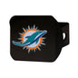 Miami Dolphins Color Emblem on Black Hitch