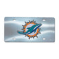 NFL - Miami Dolphins Chrome Diecast License Plate