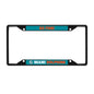 Miami Dolphins License Black Trinity Plate Frame