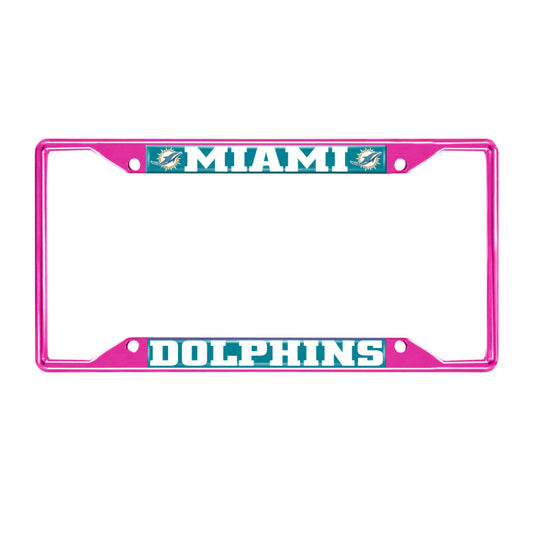 NFL - Miami Dolphins-Pink License Plate Frame