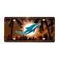 NFL - Miami Dolphins Flat Metal License Plate