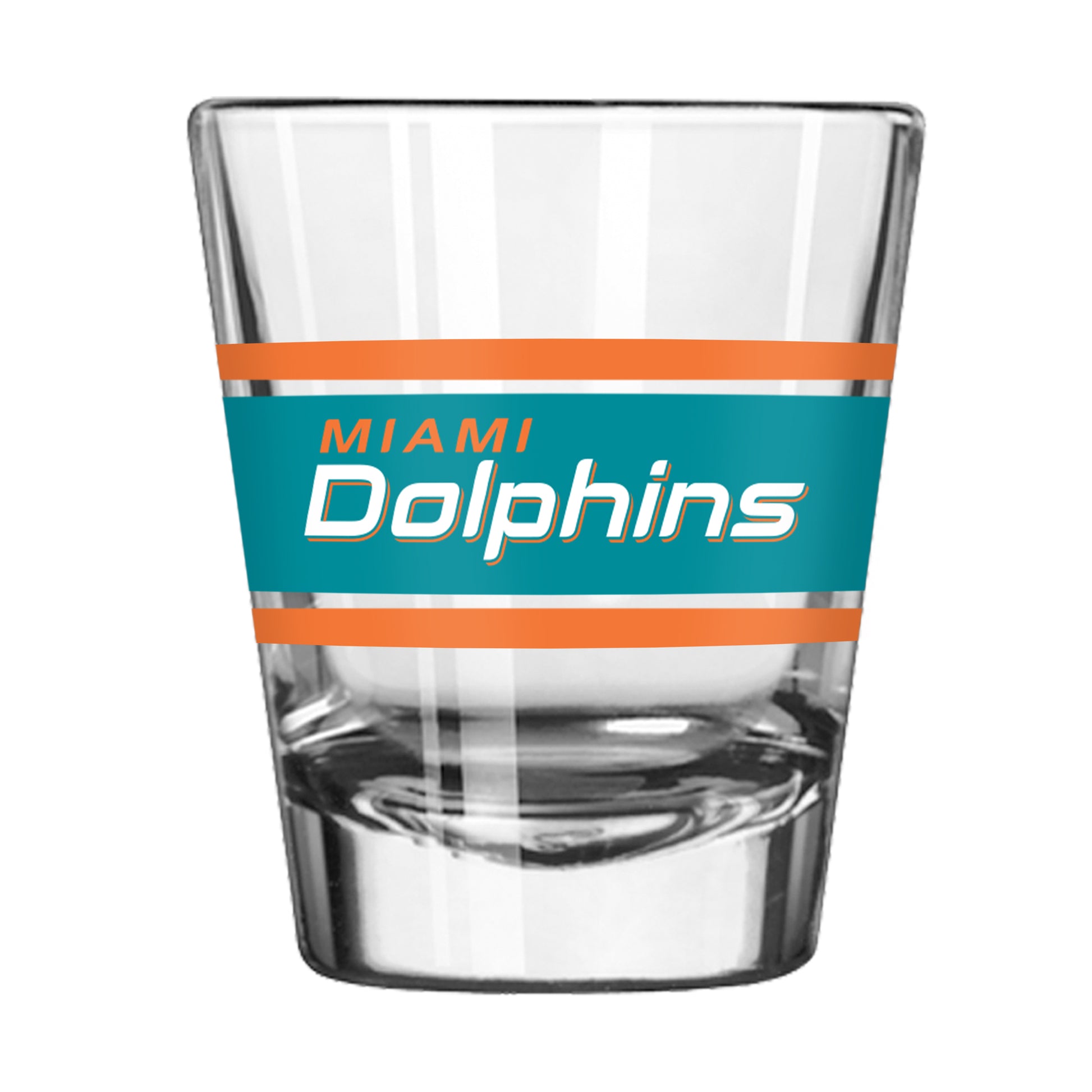 Miami Dolphins 2oz Stripe Shot Glass