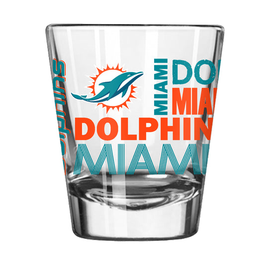 Miami Dolphins 2oz Spirit Shot Glass