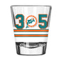 Miami Dolphins 2oz Full Wrap Area Code Shot Glass