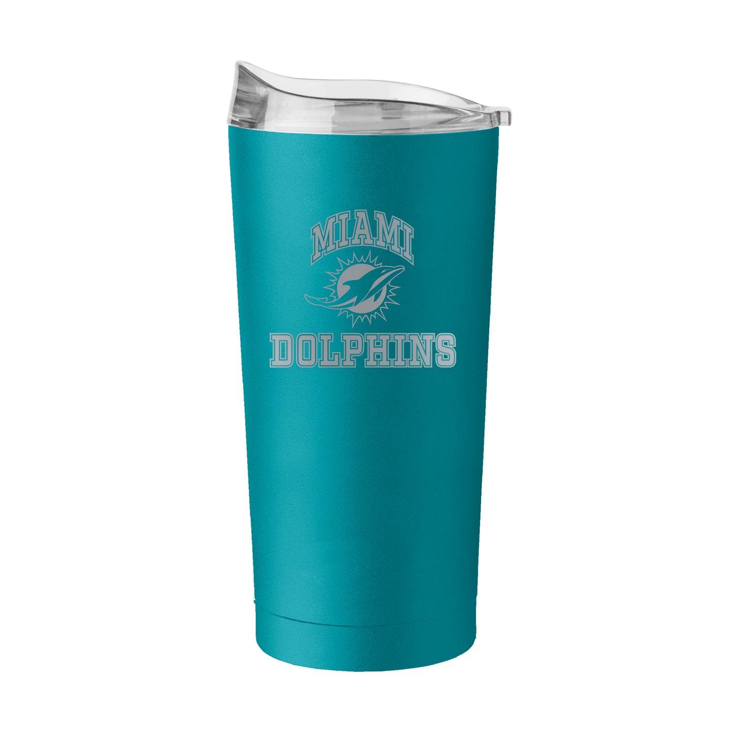 Miami Dolphins 20oz Athletic Etch Powder Coat Tumbler
