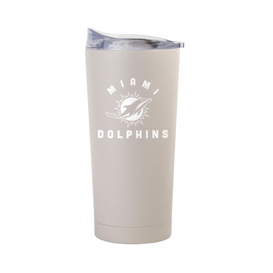 Miami Dolphins 20oz Archway Sand Powder Coat Tumbler