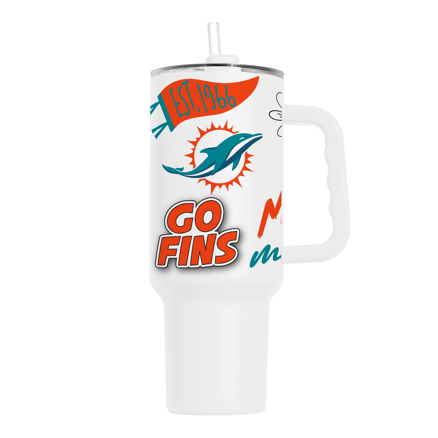 Miami Dolphins 24oz Native Tumbler w/Handle