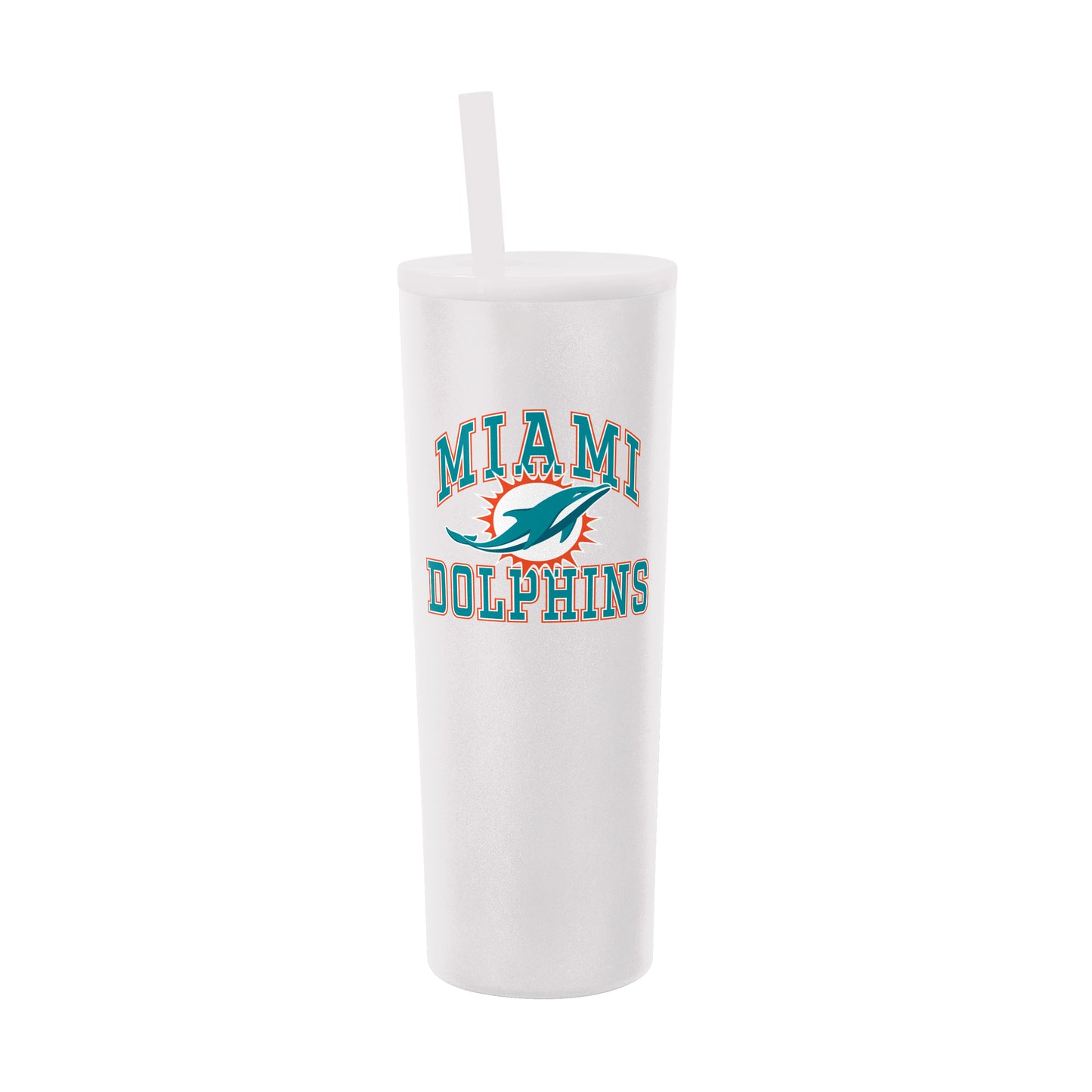 Miami Dolphins 30oz Athletic SS Straw Tumbler