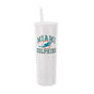 Miami Dolphins 30oz Athletic SS Straw Tumbler