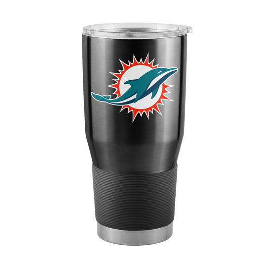Miami Dolphins Black 30oz Gameday Stainless Tumbler