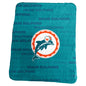 Miami Dolphins Classic Fleece Throw