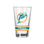 Miami Dolphins Vintage 16oz Gameday Stripe Pint Glass