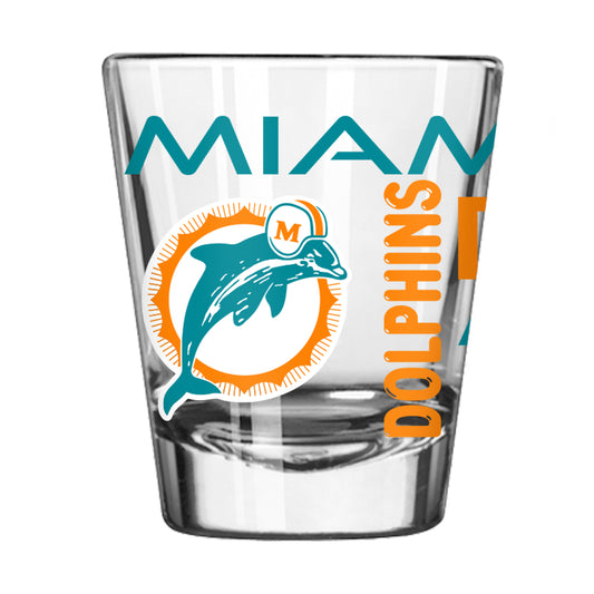 Miami Dolphins Vintage 2oz Spirit Shot Glass