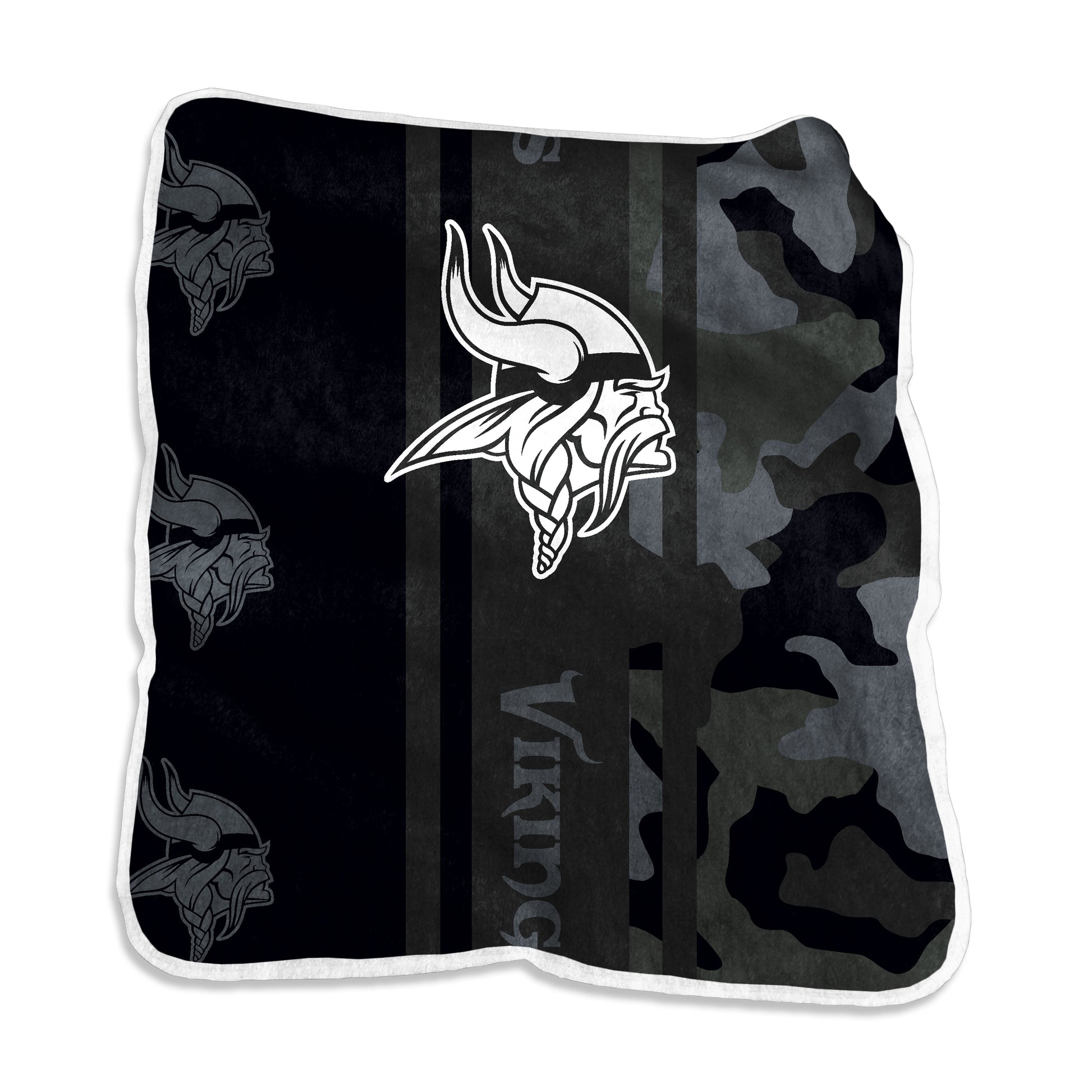 Minnesota Vikings Raschel Black Throw