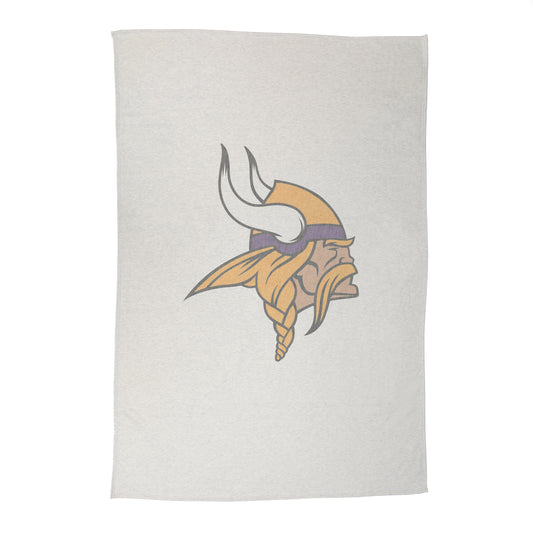 Minnesota Vikings Oversized Logo Sublimated Sweatshirt Blanket