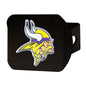 Minnesota Vikings Color on Black Hitch Cover