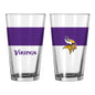 Minnesota Vikings 16oz Colorblock Pint Glass