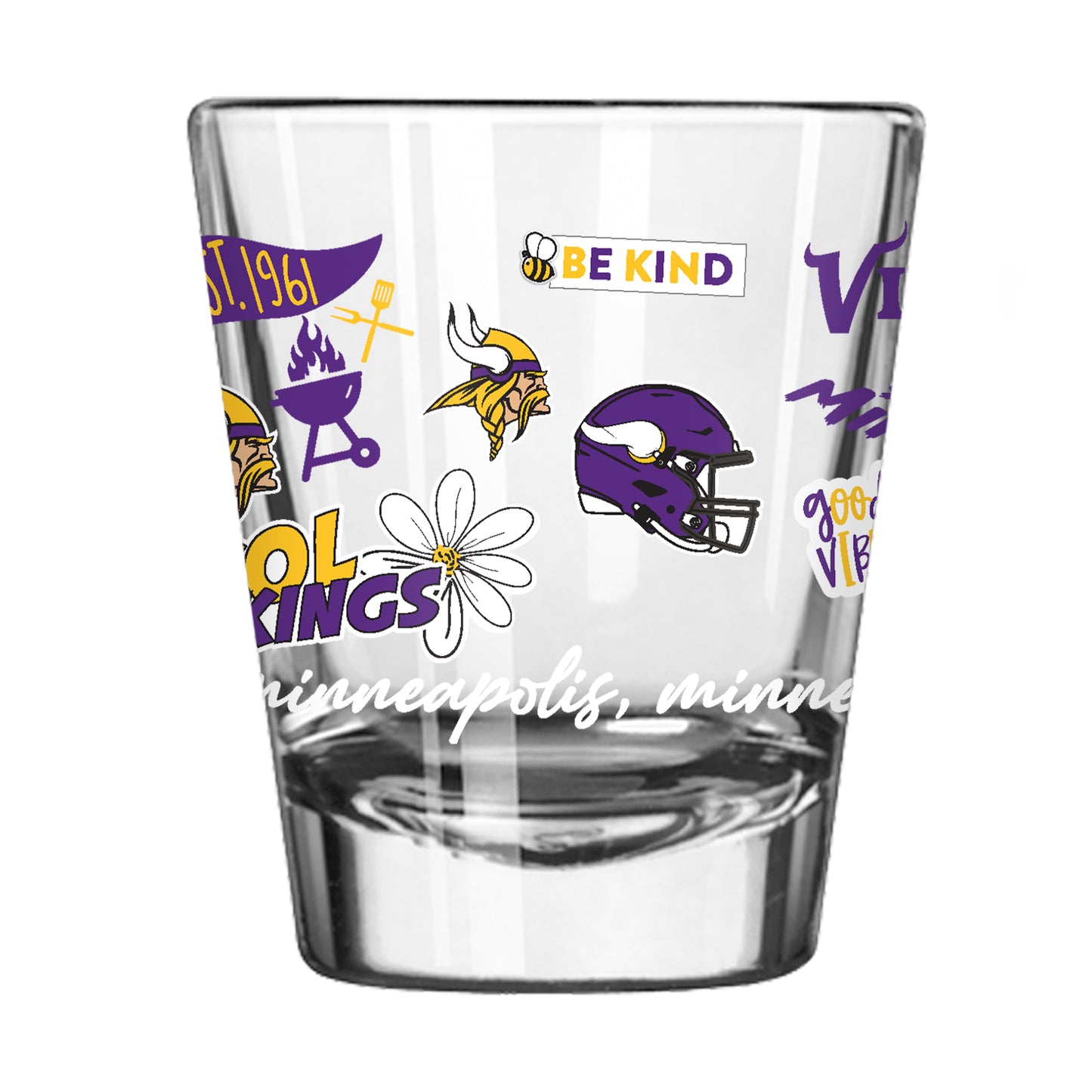 Minnesota Vikings 2oz Native Shot Glass