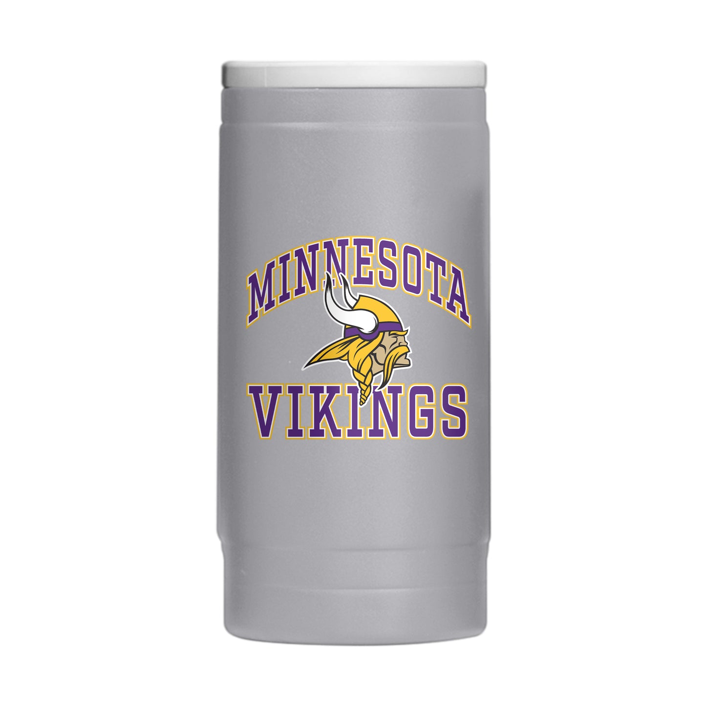Minnesota Vikings 12oz Athletic Powdercoat SlimCan Coolie