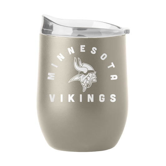 Minnesota Vikings 16oz Archway Powder Coat Curved Bev