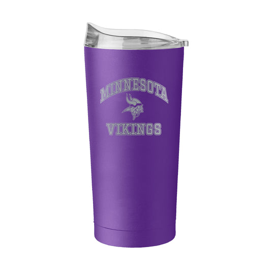 Minnesota Vikings 20oz Athletic Etch Powder Coat Tumbler