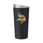 Minnesota Vikings Black 20oz Foil Powder Coat Tumbler
