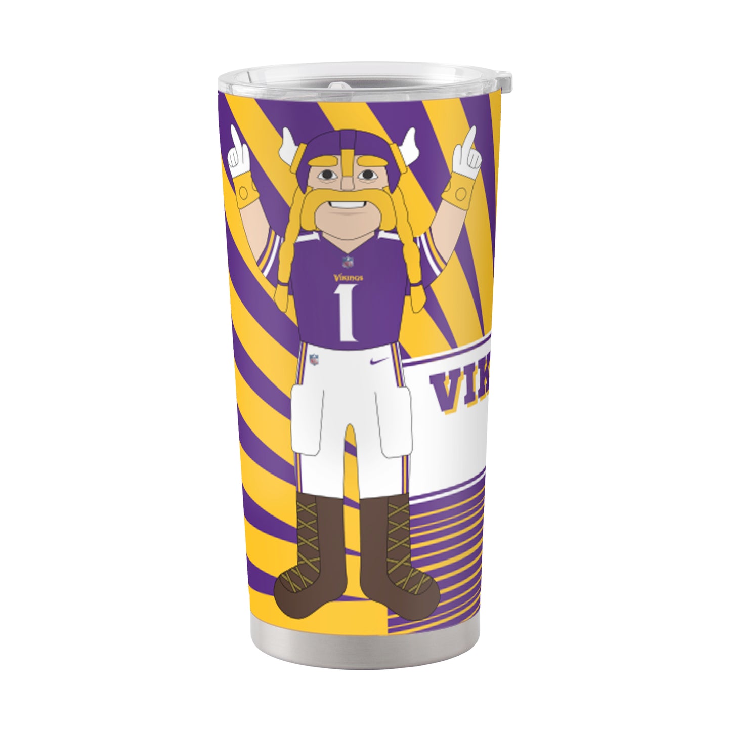 Minnesota Vikings 20oz Mascot Stainless Steel Tumbler