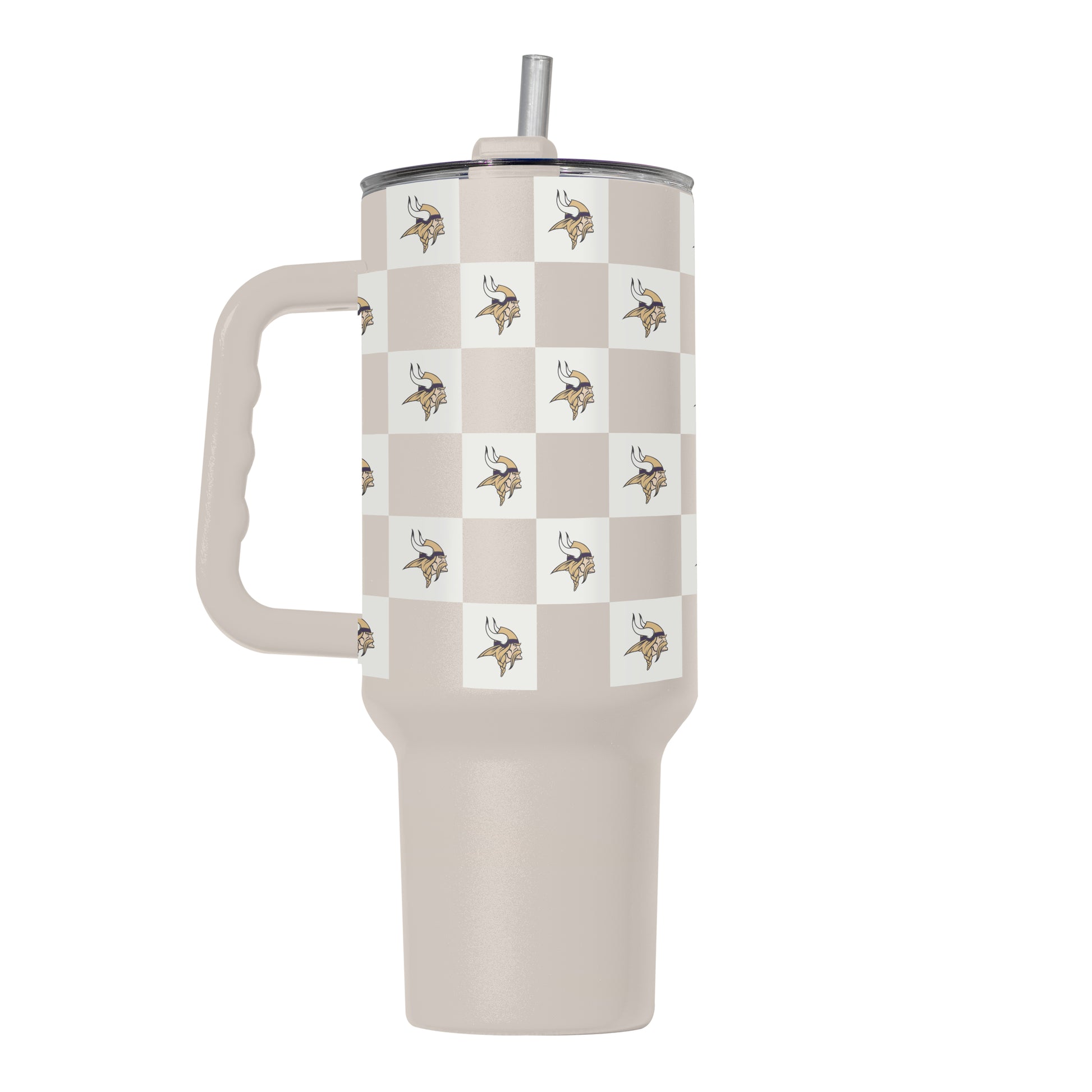 Minnesota Vikings 40oz Neutral Checker Powder Coat Tumbler