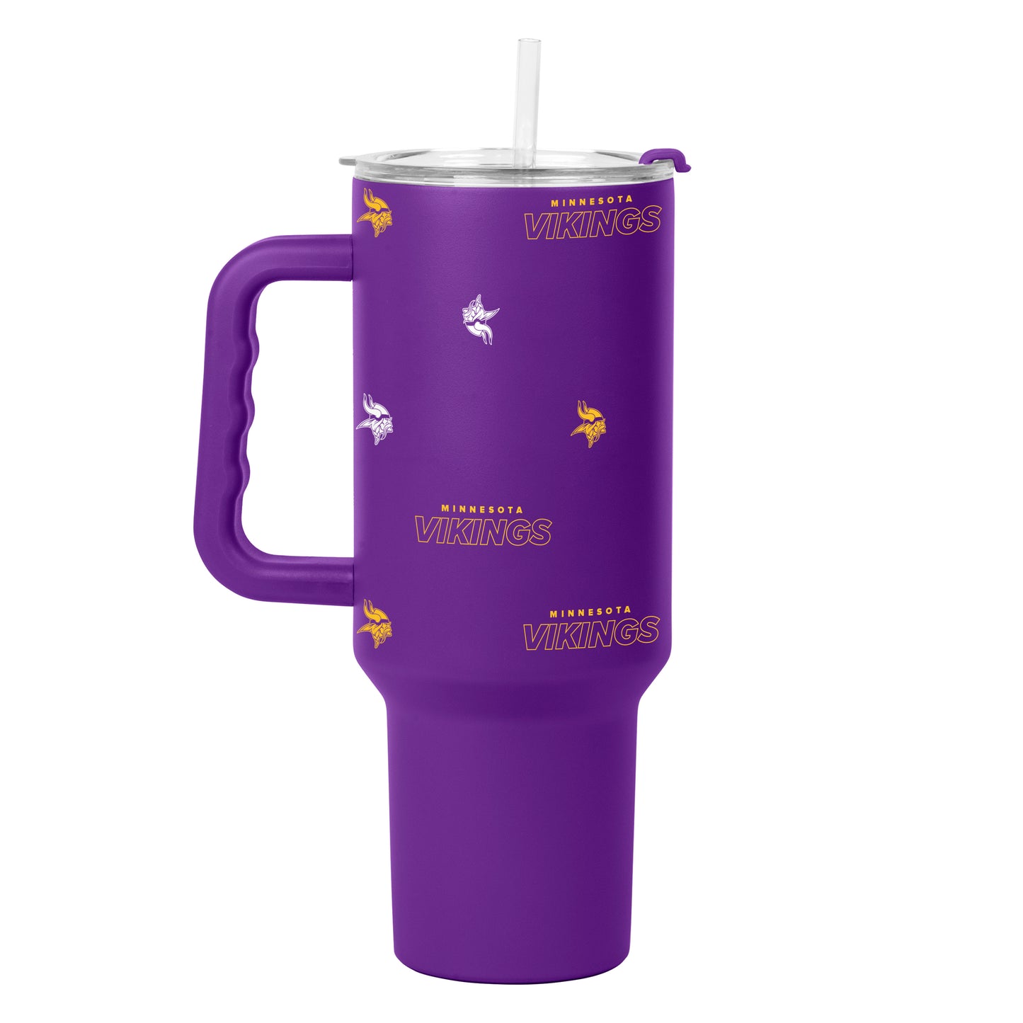 Minnesota Vikings 40oz Step And Repeat Powder Coat Tumbler