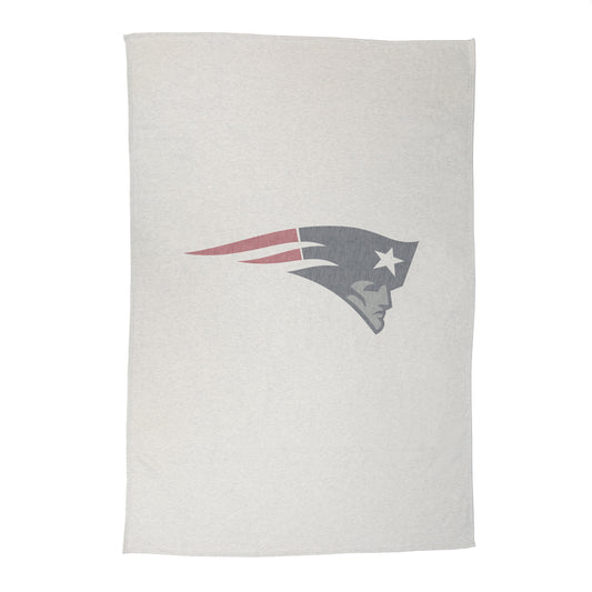 New England Patriots Oversized Logo Sublimated Sweatshirt Blanket