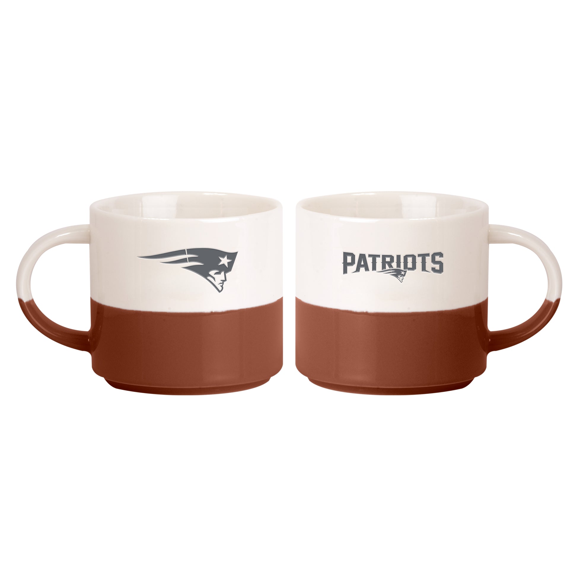 New England Patriots 15oz Walmart Holiday Stackable Mug Set