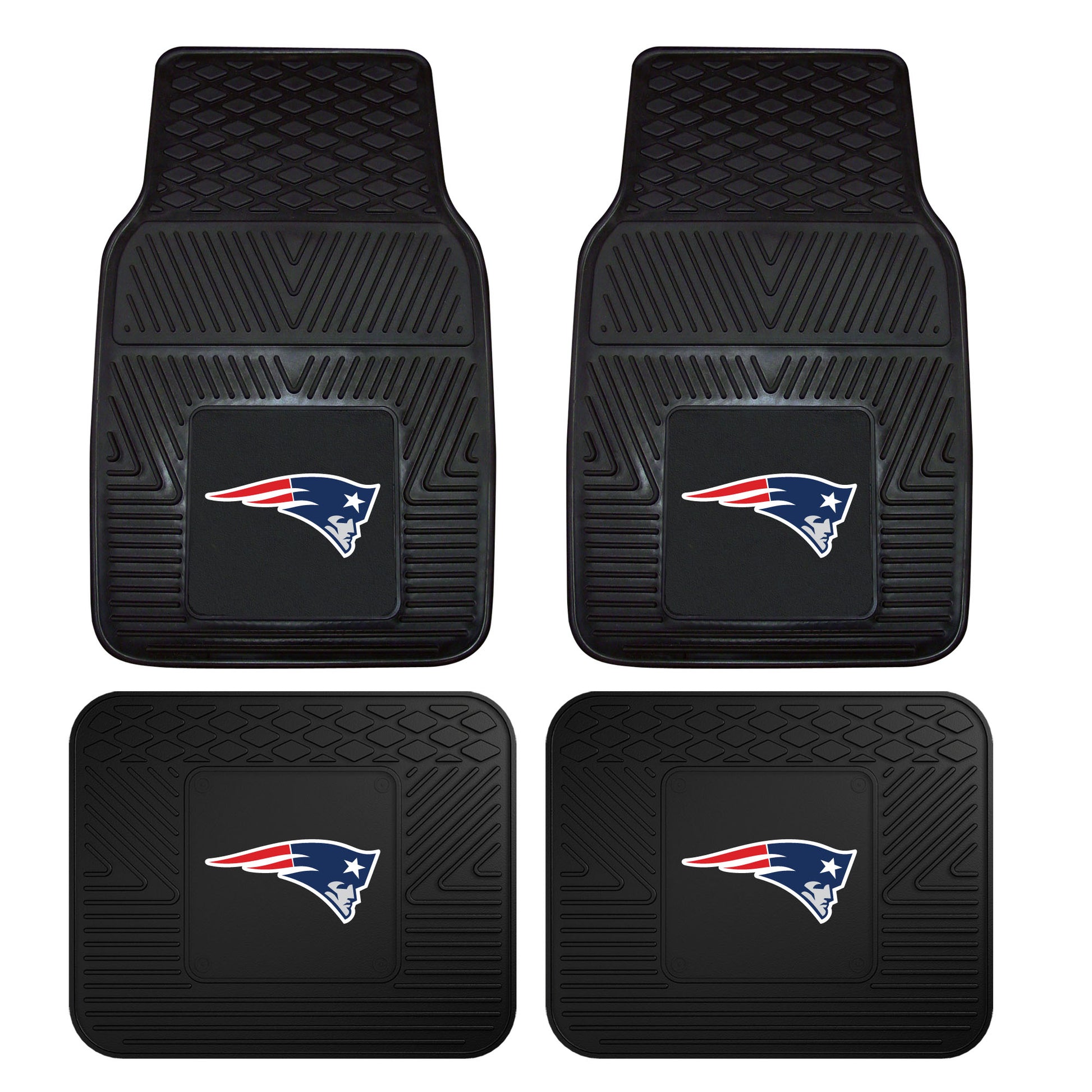 NFL - New England Patriots 4-pc Vinyl Car Mat Set