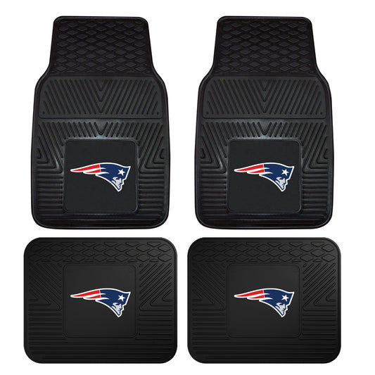 NFL - New England Patriots 4-pc Vinyl Car Mat Set