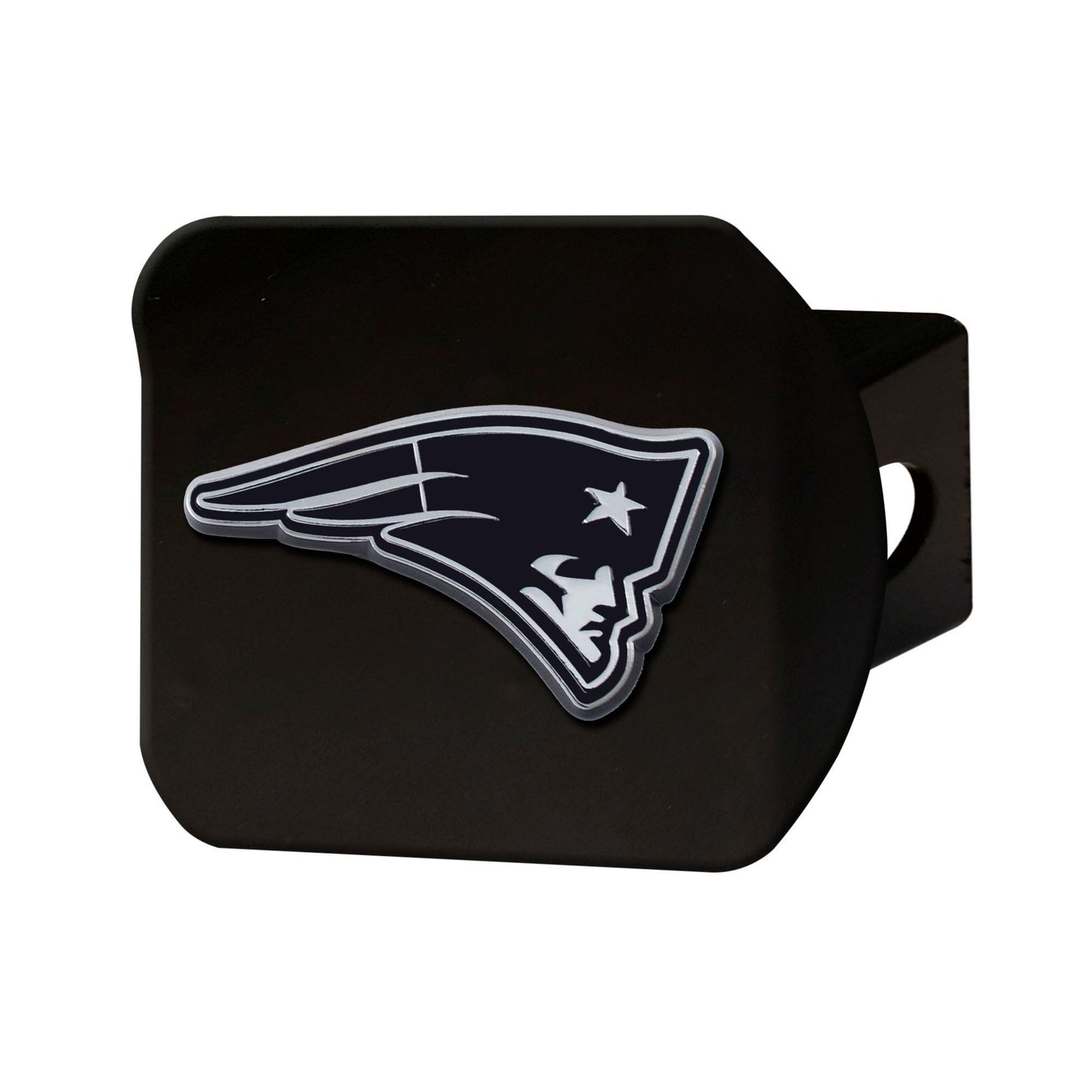 NFL - New England Patriots Chrome on Black Hitch Cover