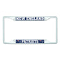 NFL - New England Patriots-White License Plate Frame