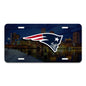 New England Patriots Flat Metal License Plate