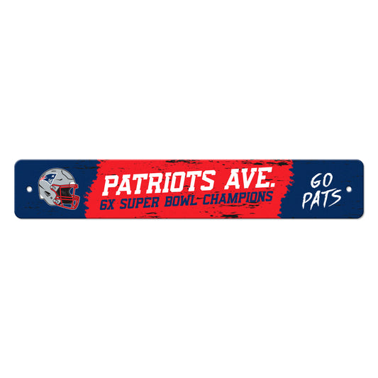 NFL - New England Patriots Sign Street Flat
