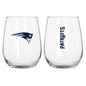 New England Patriots 16oz Gameday Curved Beverage Glass