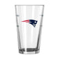 New England Patriots 16oz Satin Etch Pint Glass