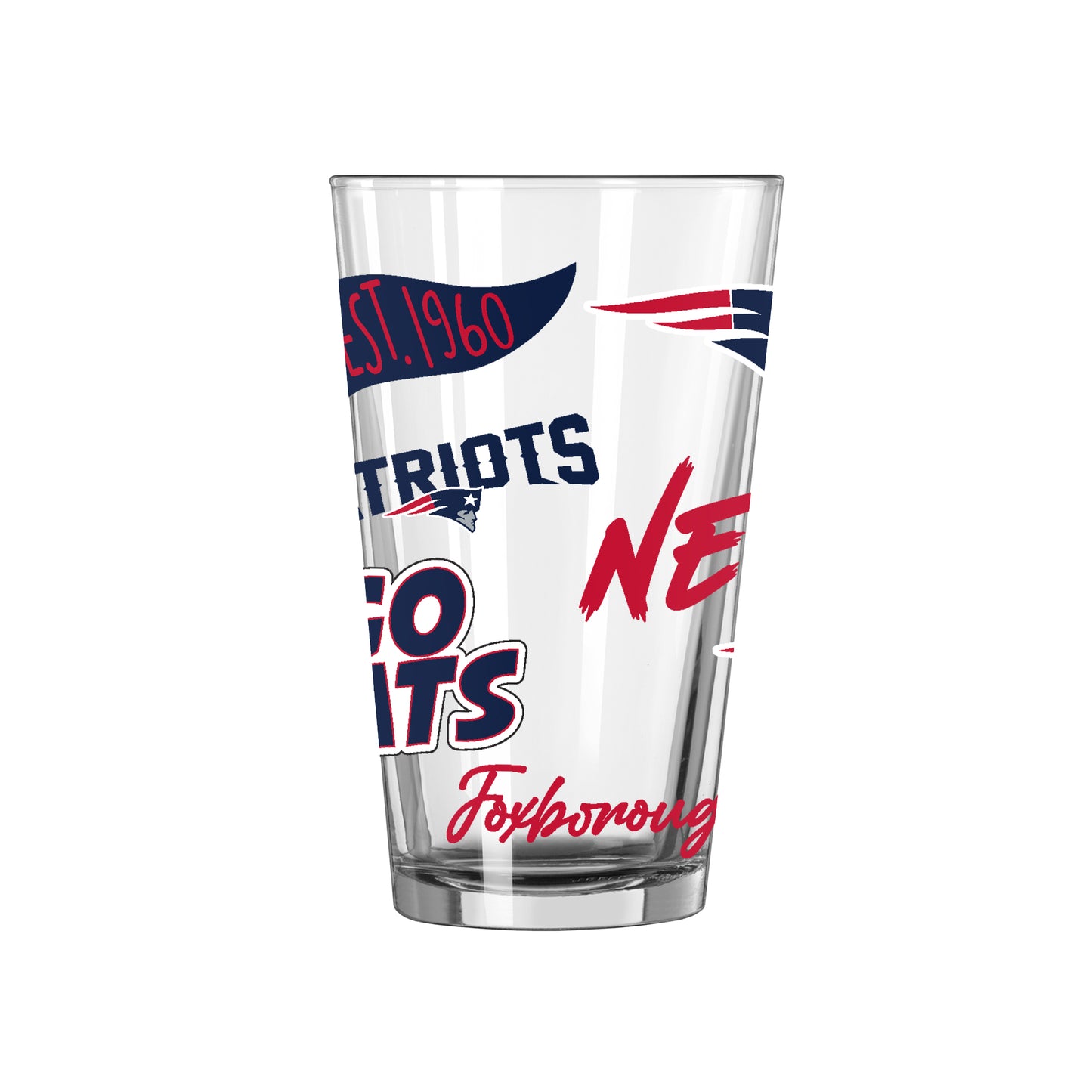 New England Patriots 16oz Native Pint Glass