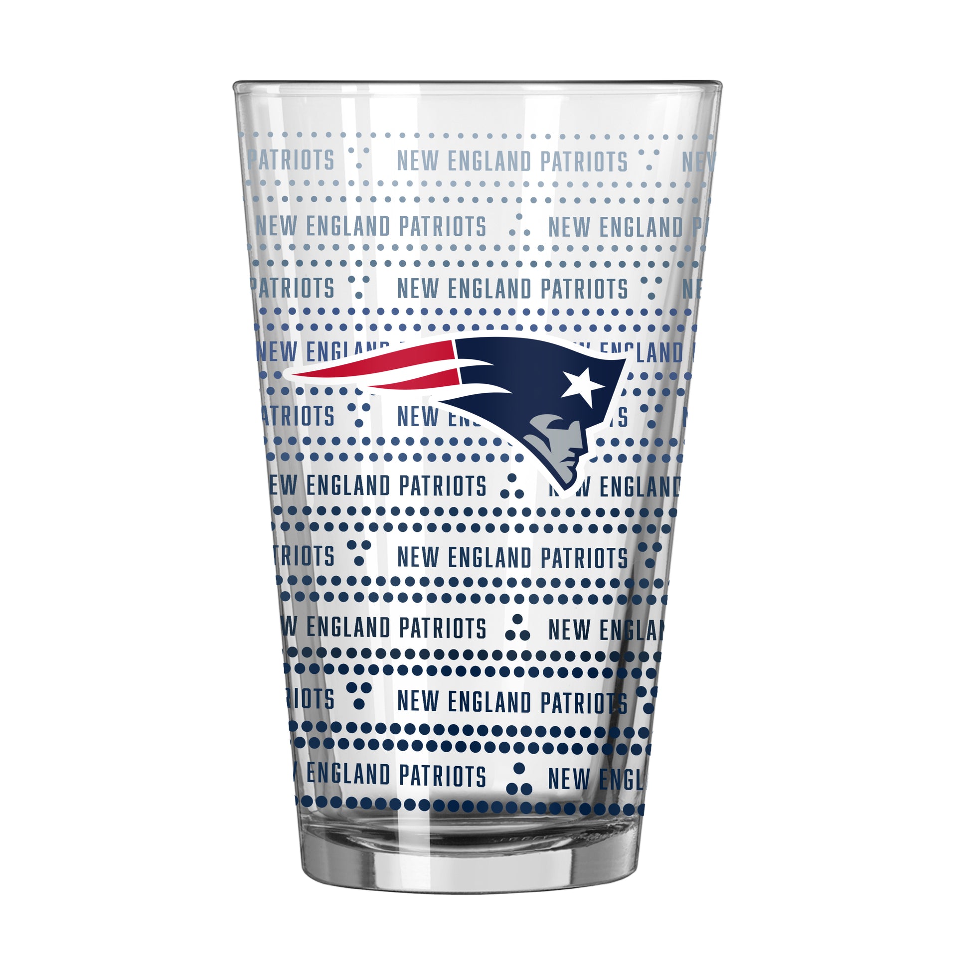 New England Patriots 16oz Chant Fade Pint Glass